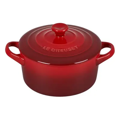 Le Creuset Stoneware Mini Round Cocotte oz. Cerise