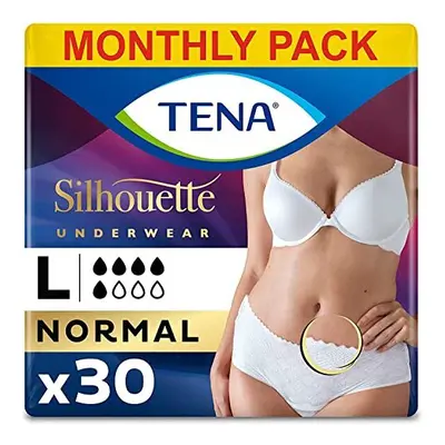 Silhouette Low Waist Underwear Large Normal for Moderate Bladder Weakness Pairs of Incontinence 