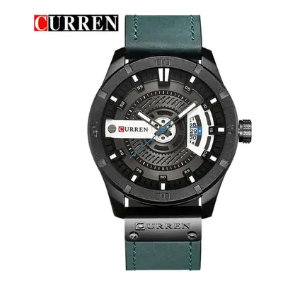 (black,blue) Curren Luxury Men Military Sports Watches Men&apos;s Quartz Date Clock Man Wrist Wa