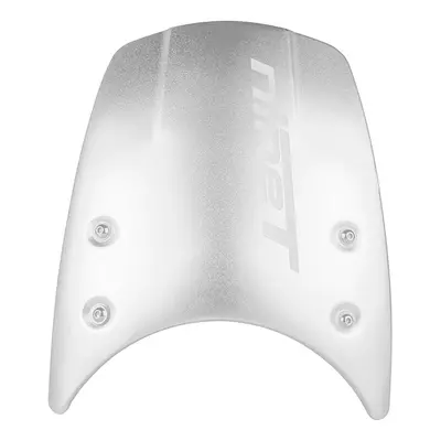 (Silver-LOGO) Motorcycle Windshield Aluminum Windscreen Headlight Fairing Wind Deflector