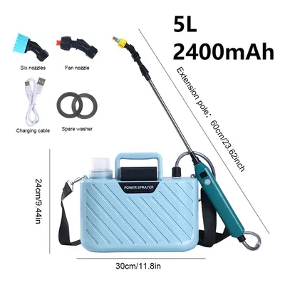 (Set N) Shoulder-Type Electric Pesticide Sprayer 5L/8L 1800mAh/ Spray Garden Power Tool Comes Wi