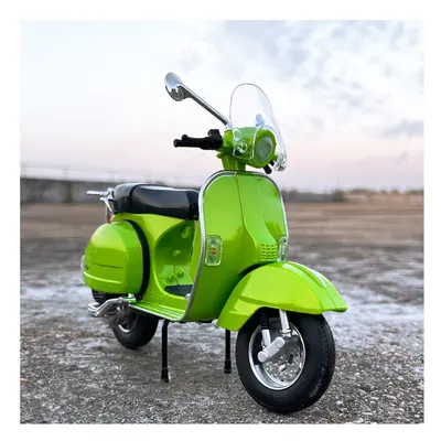 (Green retail box) 1:10 Alloy Diecasts Vespa Classics Motorcycle Model Vehicles Sound