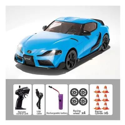 (Toyota Blue) Cross Border Ae86 Drift High Speed Remote Control Car Racing Light Charging Dynami