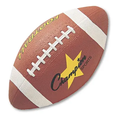 Champion Sports RFB3 Rubber Sports Ball for Football Junior Size Brown