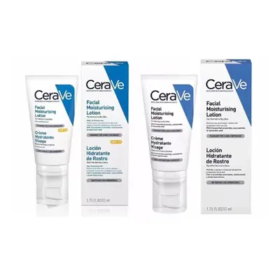 CeraVe Facial Moisturising Lotion No SPF 52ml (Pack of 2)