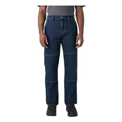 Dickies Men's Flex Relaxed Fit Double Knee Jeans Dark Denim Wash 42W