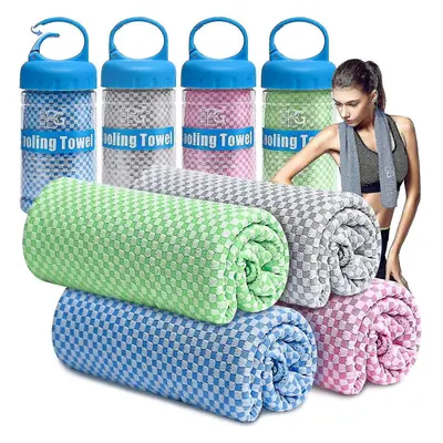 4 Pack Cooling Towel, Cooling Towels for Neck And Face-40"x12"- Ice Towel for Instant Cooling(pi