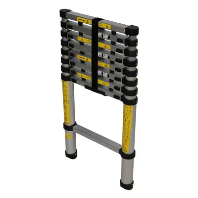 2.6m Telescopic Lightweight Ladder Rung Step / Loft Ladders Compact Storage