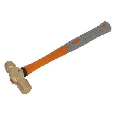 12oz Ball Pein Hammer - Non-Sparking - Fibre Glass Shaft - Shock Absorbing Grip