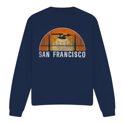 (XXL, Navy) Star Trek Unisex Adult San Francisco Trek Sweatshirt