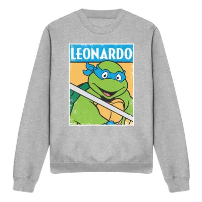 (L, Sport Heather) Teenage Mutant Ninja Turtles Unisex Adult Leonardo Sweatshirt