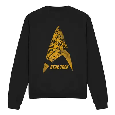 (M, Black) Star Trek Unisex Adult Delta Crew Sweatshirt