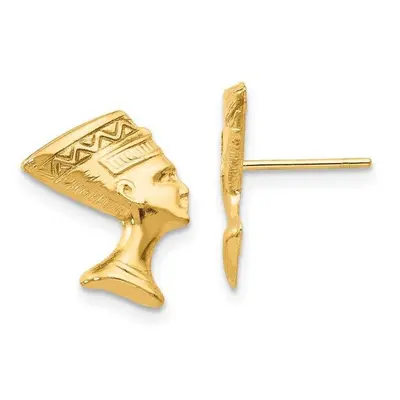 14K Yellow Gold Madi K Nefertiti Post Earrings