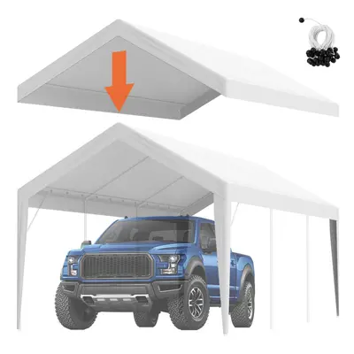 VEVOR Carport Replacement Canopy Cover x ft Garage Top Tent Shelter Tarp HeavyDuty Waterproof UV