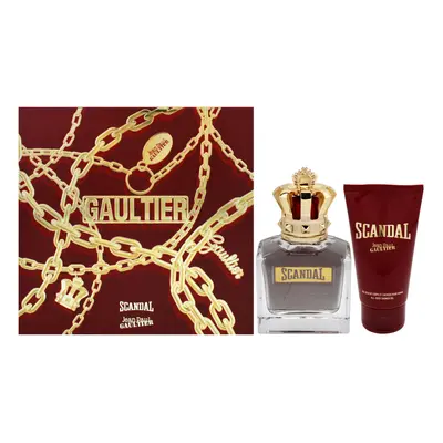 Scandal by Jean Paul Gaultier for Men - Pc Gift Set 3.4oz EDT Spray, 2.5oz Shower Gel