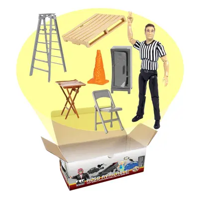 Wrestling Referee Action Figure & Accessory Set for Wrestling Action Figures