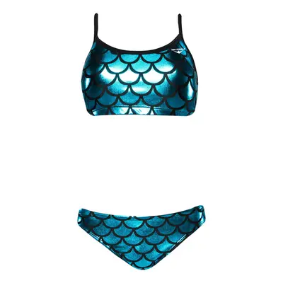 TYR Womens Mermaid Wingback Piece Swimsuit Bikini Set Turquoise La