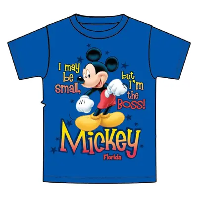 Disney Boss Mickey Toddler Boys T Shirt Royal 4T