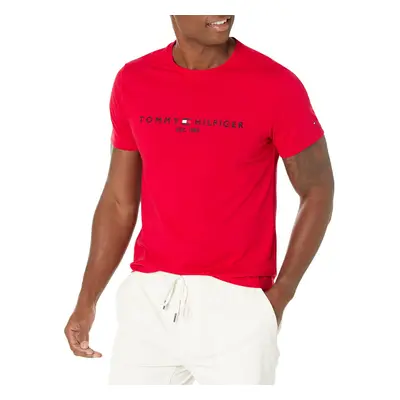 Tommy Hilfiger Men's Short Sleeve Logo T-Shirt Primary RED