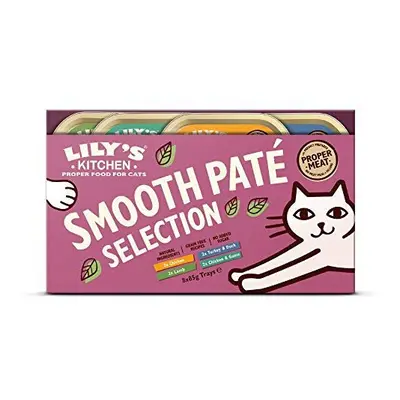 Lily's Kitchen Natural Adult Wet Smooth PatÃ© Cat Food Trays Grain-Free Recipes Mixed Pack x 85g