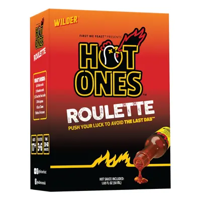 Wilder Hot Ones Roulette - Hot Sauce Included - A Push Your Luck Party Game