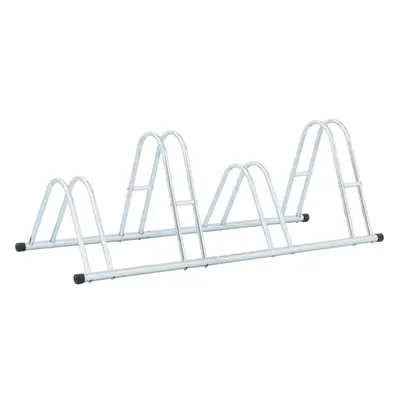 vidaXL Bicycle Stand for Bikes Floor Freestanding Indoor Galvanised Steel