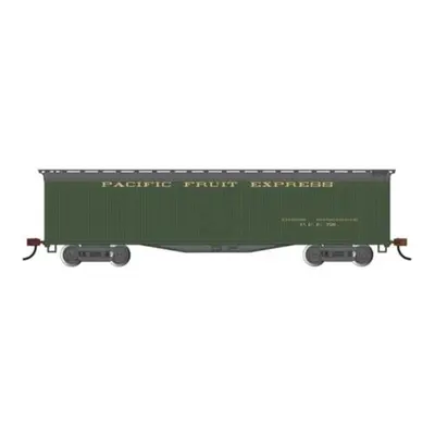 Bachmann BAC75703 No.726 HO Scale Wood Express Reefer Pacific Fruit Model Train, Pullman Green &