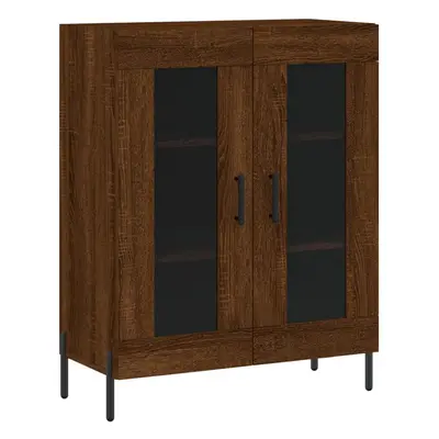 (brown oak) vidaXL Sideboard Storage Side Cabinet Cupboard Grey Sonoma Engineered Wood