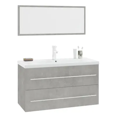 (concrete grey) vidaXL Bathroom Furniture Set Piece Sink Cabinet Vanity Unit Multi Colours