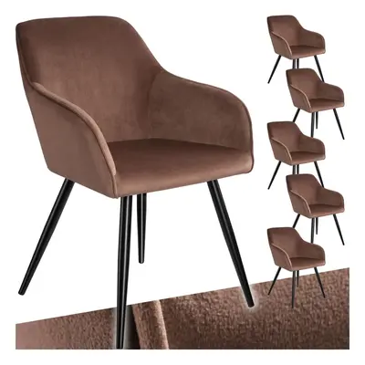 (brown/black, Set of 6) Dining Chair Accent Bedroom Furniture Velvet Armchair Living Room Chairs