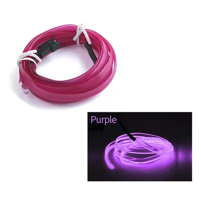 (5M, purple) 12V For Audi Q5 A4 A3 A6 Bmw E90 E60 F30 E39 Ambient Light Car Decoration