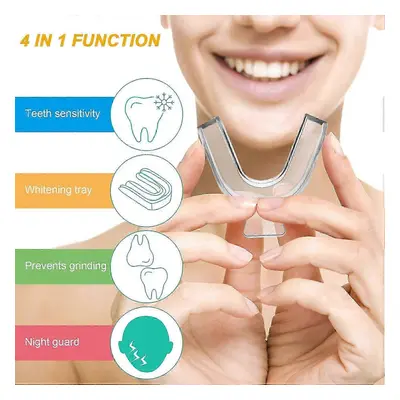 8 Pieces Teeth Whitening Mouth Trays Teeth Mould Guards Moldable Teeth Trays