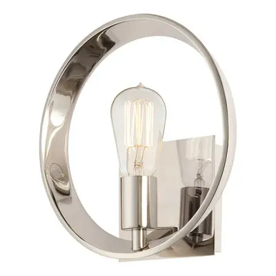 Wall Light Imperial Silver Finished Design Exposeding the Centre LED E27 60W