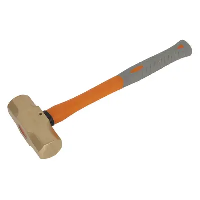 4.4lb Sledge Hammer - Non-Sparking - Fibre Glass Shaft - Shock Absorbing Grip