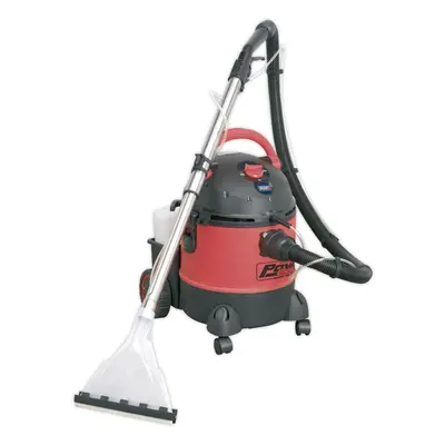 1250W Wet & Dry Valeting Machine - 20L Drum Capacity - Detergent Tank - 230V