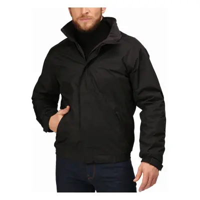 (2XL, Black) Regatta Professional Mens Dover Fleece Lined Waterproof Bomber Jacket Coat