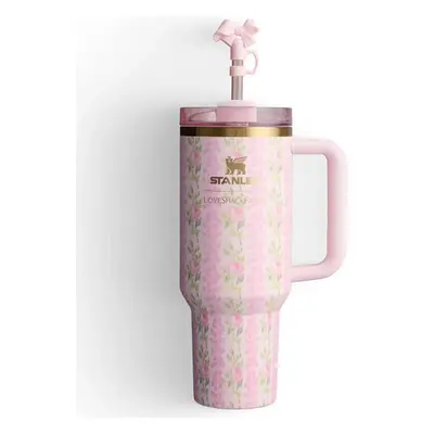 (Pink Rose) Stanley Love Shack Quencher H2.0 Tumbler OZ Stainless Steel Cup Gift