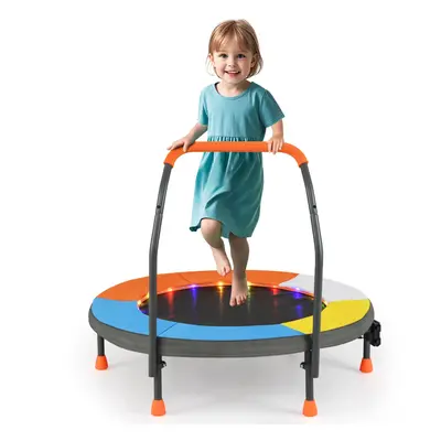 Kids 90cm Mini Trampoline Indoor Outdoor Folding Small Rebounder-Orange