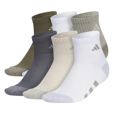 adidas Athletic Cushioned Quarter Socks (6-Pair) for Kids Boys and Gi