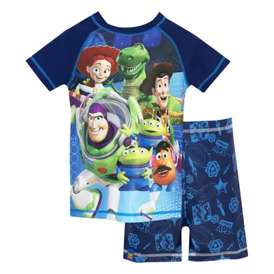 Disney Boys' Toy Story Two Piece Swim Set Size Blue