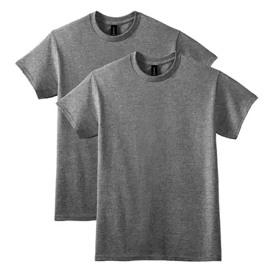 Gildan Unisex Adult Dryblend T-shirt Style G8000 Multipack Shirt Graphite Heather 2-pack XX-Larg