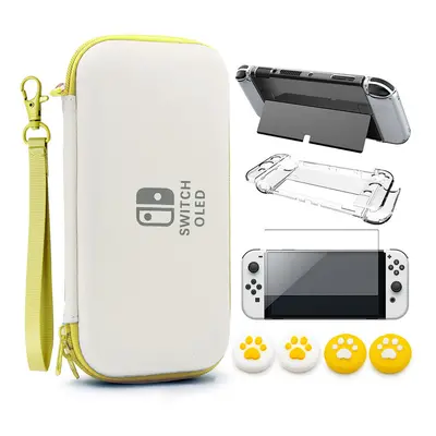 (for Switch OLED 10) Carrying Case Storage Bag for Nintendo Switch OLED Travel Protective Case H