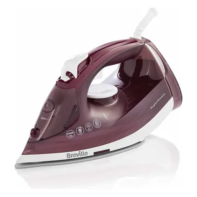 Breville SuperSteam Steam Iron | 2400W | Ceramic Soleplate | 180g Steam Shot | 300ml Water Tank 