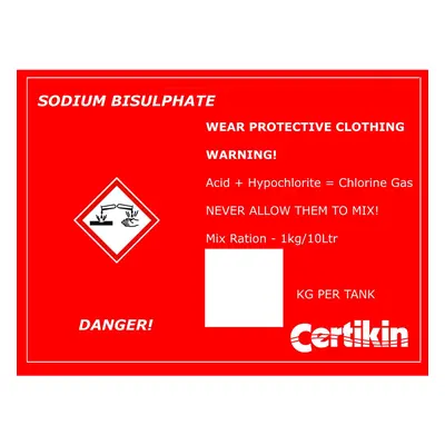 Certikin Sodium Bisulphate Label (LBL03)