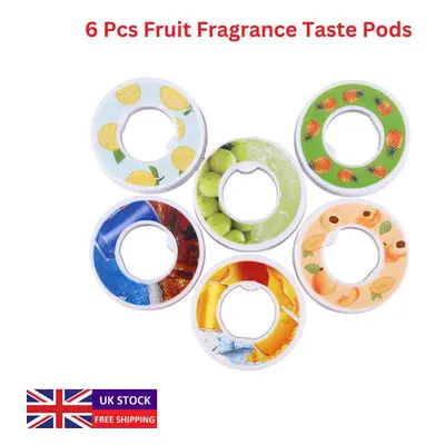 (6 Pcs Fruit Fragrance Taste Pods) 650ML Water Bottle with Fruit Fragrance Taste Pod