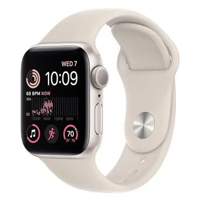 Apple Watch SE 40mm GPS (MXEF3, Starlight Aluminium Starlight Sport Band, S/M)