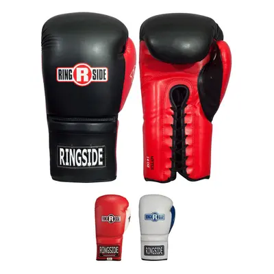 Ringside Lace IMF Tech Boxing Training Sparring Gloves Black, OZ