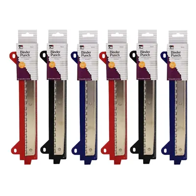 CLI Charles Leonard 3-Hole Punch Assorted Colors Pack of (CHL80933-6)