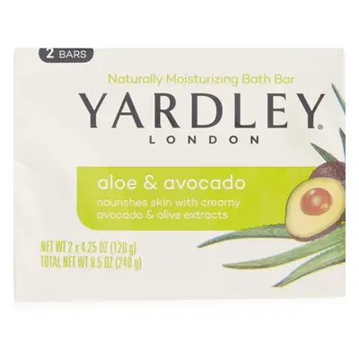 Yardley London Fresh Aloe Two Bar Soap - 4.25 oz