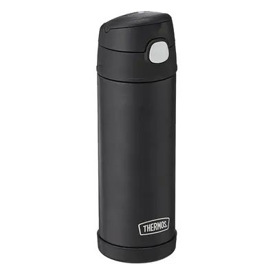 THERMOS FUNTAINER Ounce Stainless Steel Vacuum Insulated Bottle with Wide Spout Lid Black